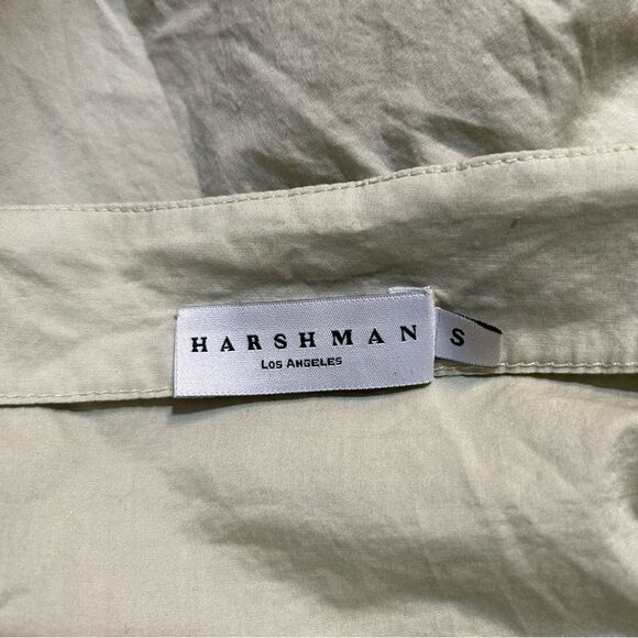 Anthropologie Harshman Puff Sleeve Babydoll Blouse Moss Green Size Small - Picture 7 of 10